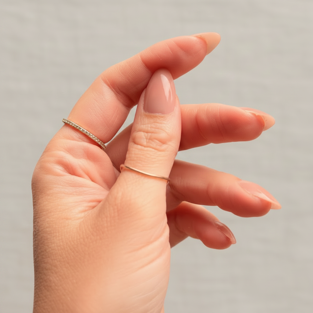 Curled Hand Concrete Background