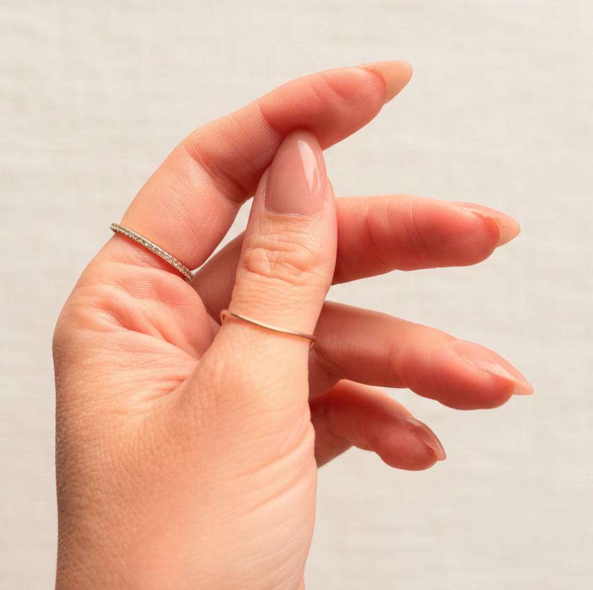 Curled Hand Neutral Background